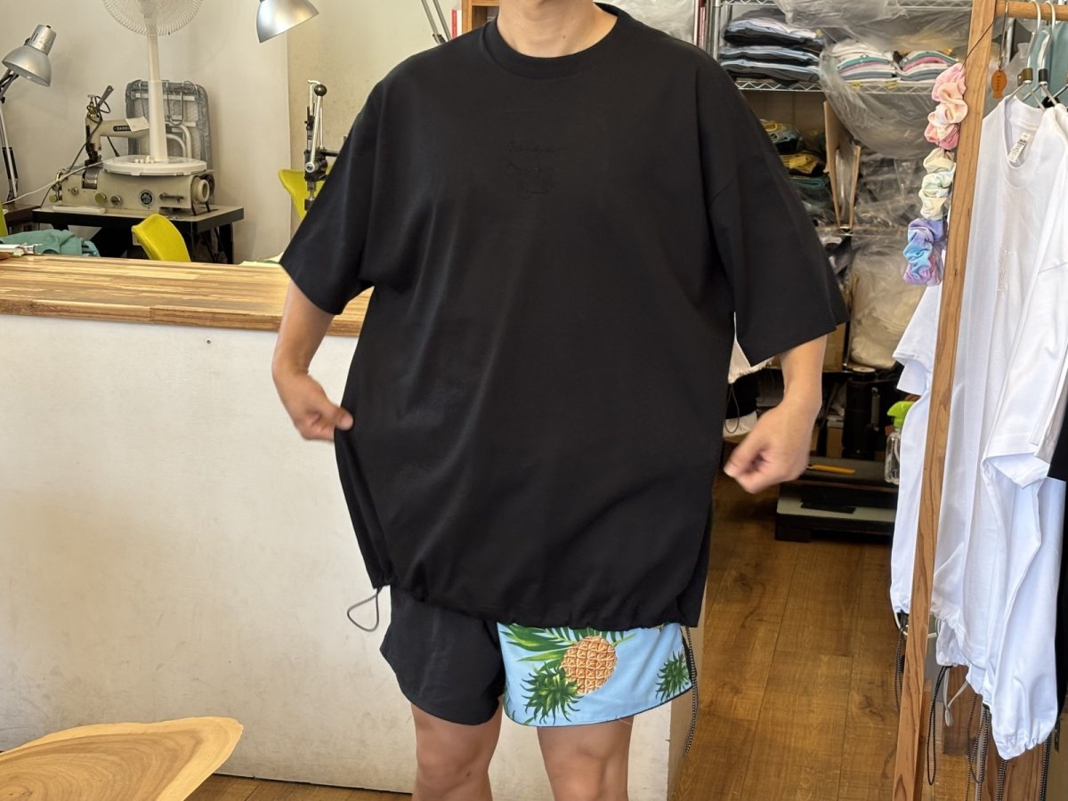 画像3: 刺繍カメ - ドローコードTシャツ (3)