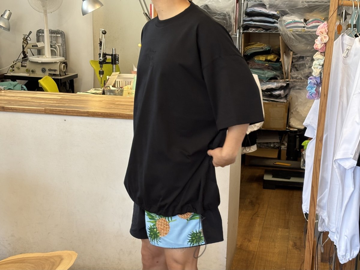 画像4: 刺繍カメ - ドローコードTシャツ (4)