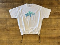画像1: ぷくぷくカメ - ドローコードTシャツ (1)