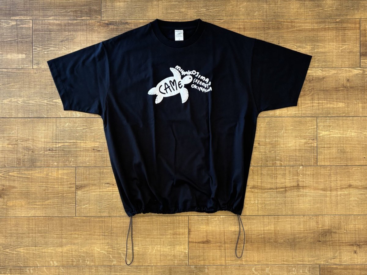 画像1: ぷくぷくカメ - ドローコードTシャツ (1)