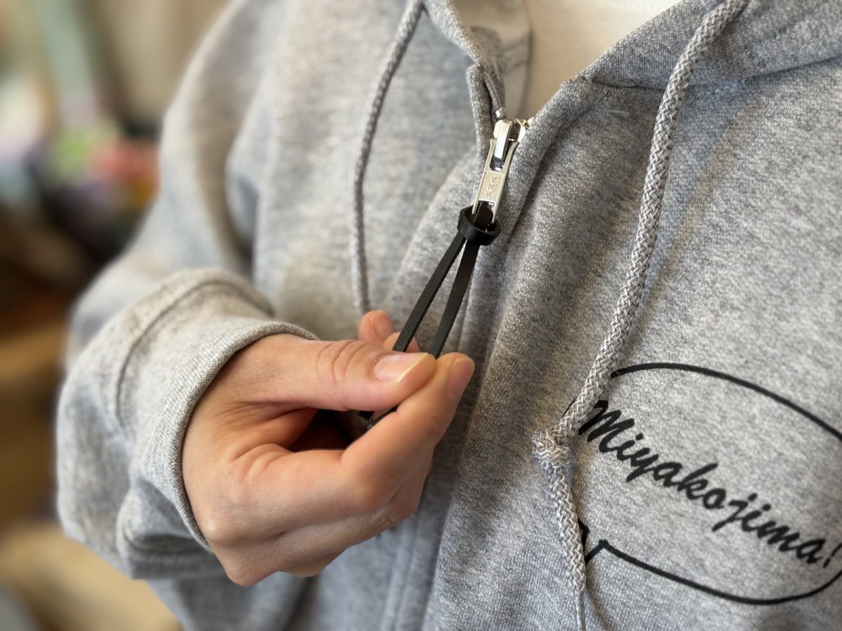 画像5: 宮古島カメ - スウェットフルジップパーカ (5)